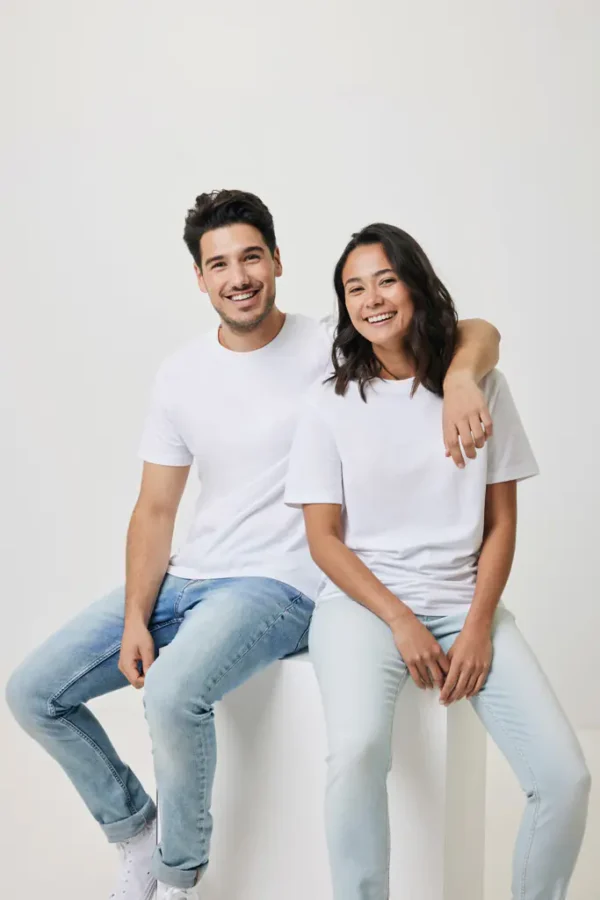 Gerecycled katoen t-shirt Bryce recycled white, 4XL