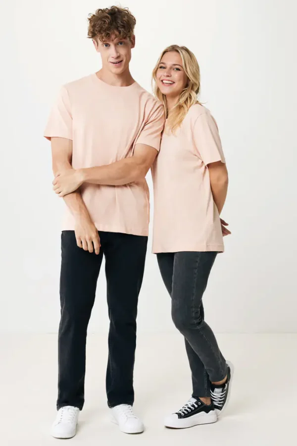 Relaxed T-shirt gerecycled katoen Kakadu peach nectar, L