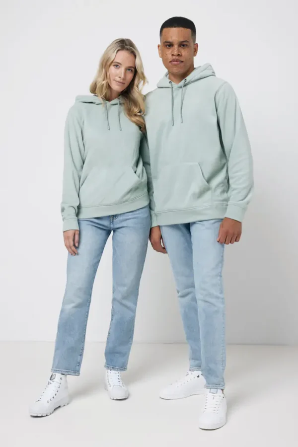 Polyester fleece hoodie Trivor iceberg green