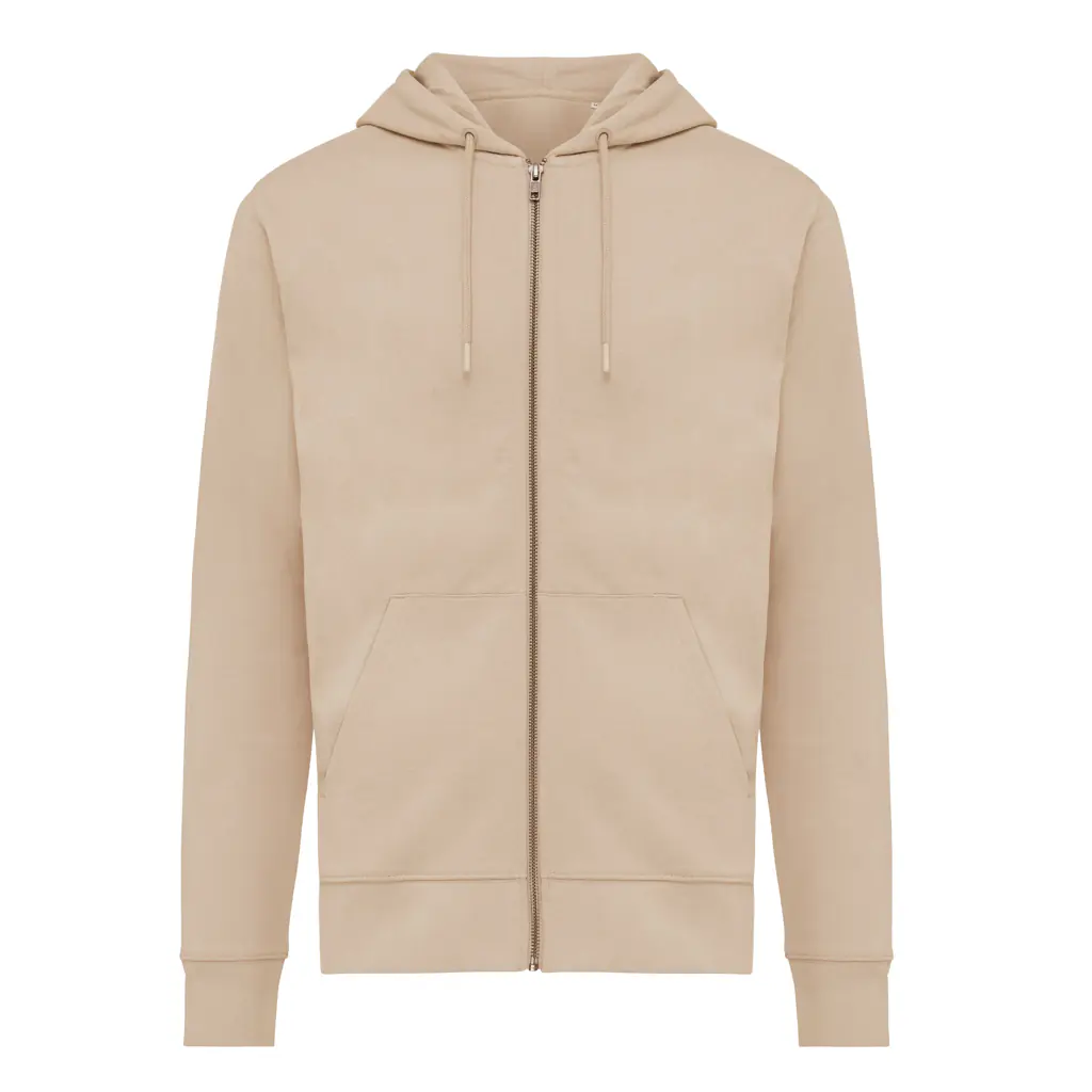 Gerecycled katoen hoodie met rits Abisko desert, 2XL