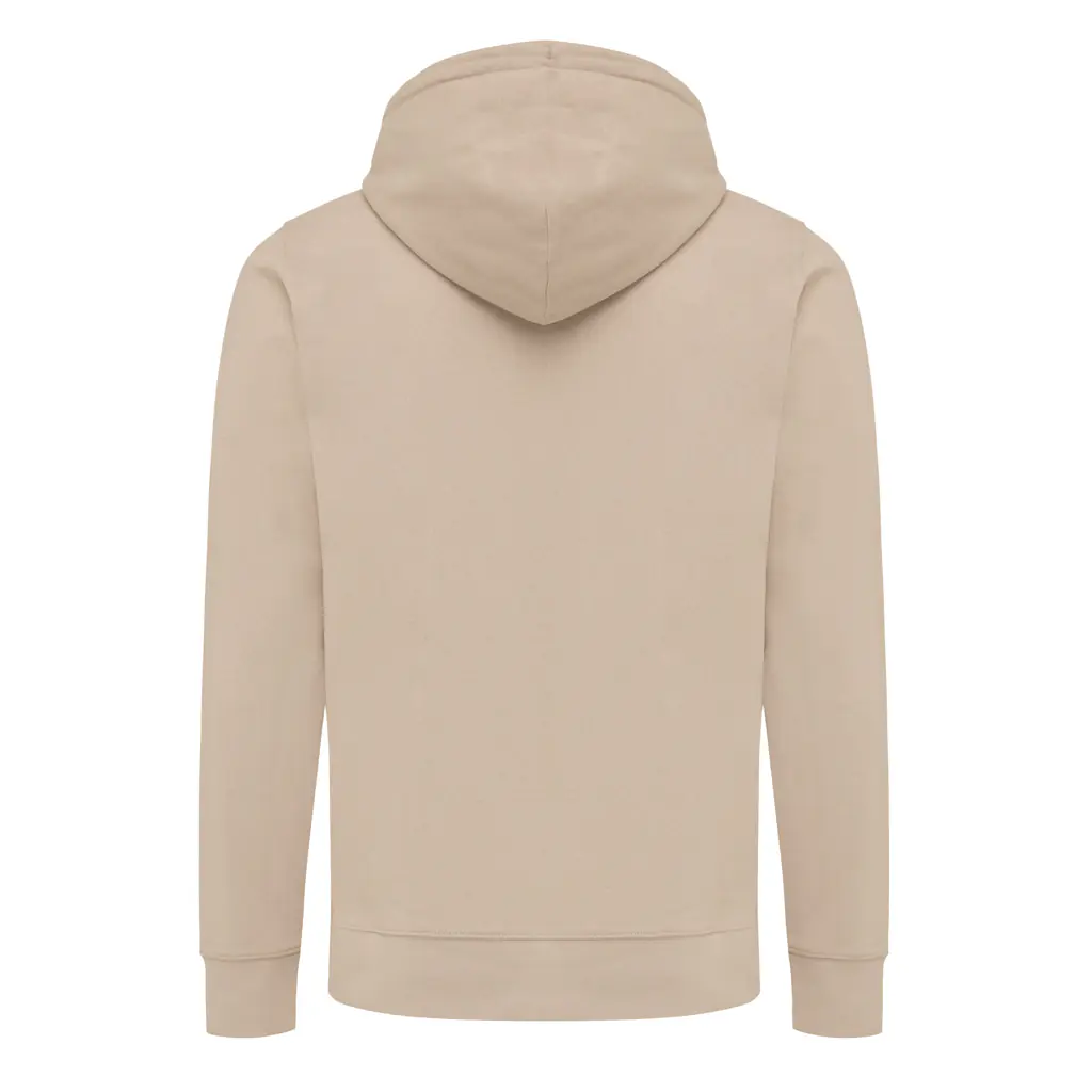 Gerecycled katoen hoodie met rits Abisko desert, L