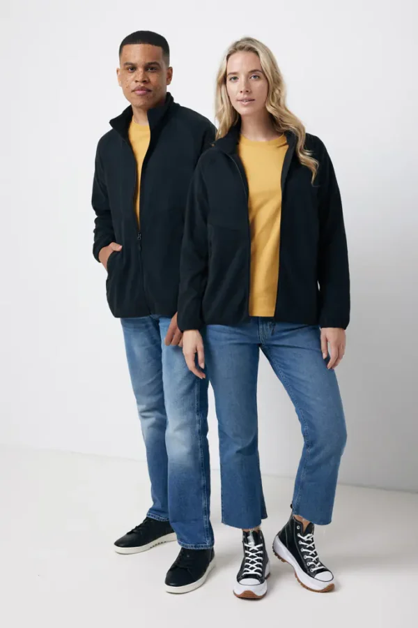 Polyester fleece jas met rits Talung zwart