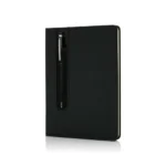 Standaard hardcover PU A5 notitieboek met stylus pen