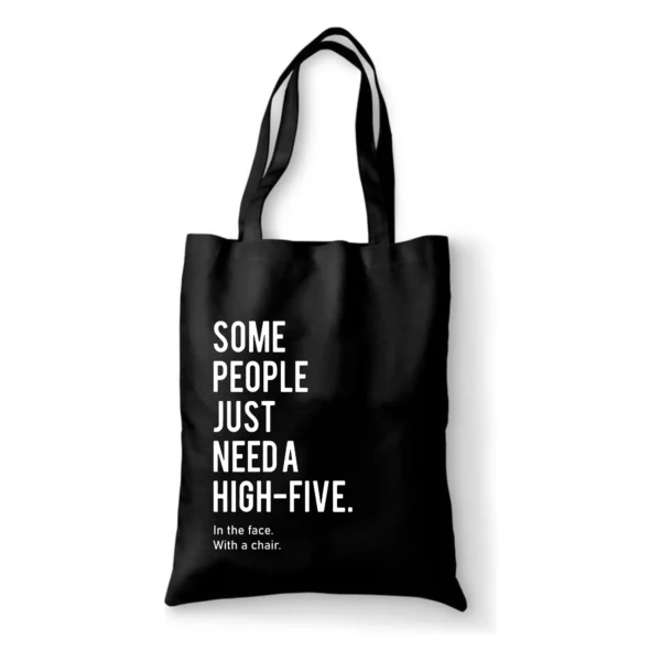 Katoenen tas Some people just need a high-five