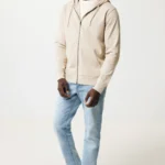 Gerecycled katoen hoodie met rits Abisko