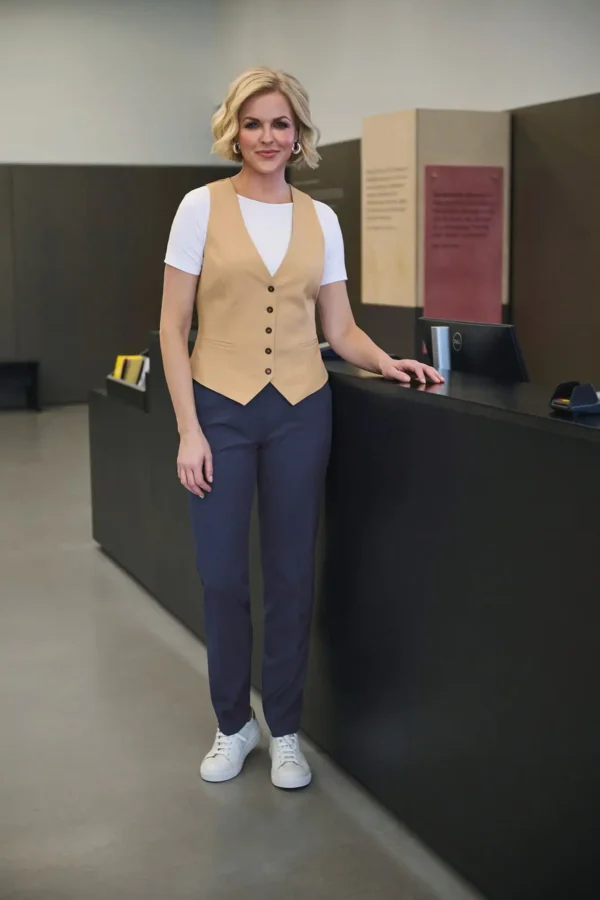 Damesgilet Béatrice, getailleerde snit