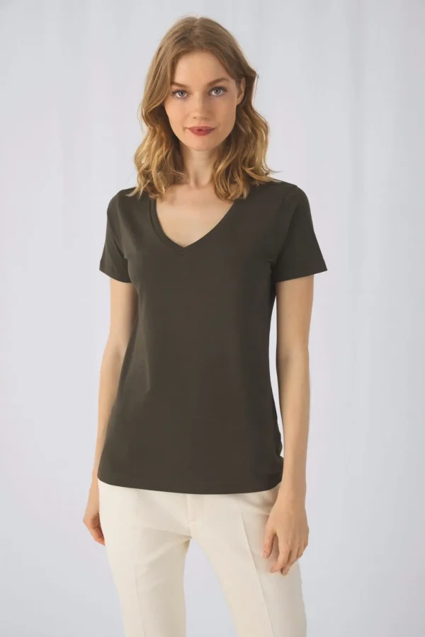 Organic Cotton Inspire V-neck T-shirt / Woman