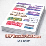 DTF Transfer Embleem 10 x 10 cm