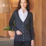 Ladies Lichtgewicht cardigan met V-hals