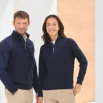 Uniseks sweater met ritskraag