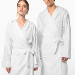 Biologische badjas met capuchon