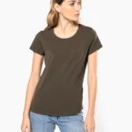 Dames-T-shirt ronde hals korte mouwen