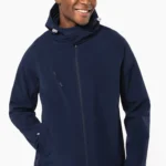 Heren softshell jas met afneembare capuchon