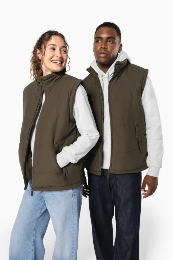 Met fleece gevoerde bodywarmer