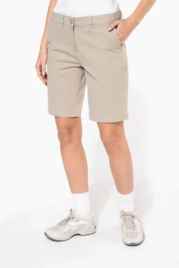 Dames chino bermudashorts
