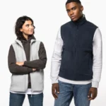 Ecologische uniseks bodywarmer van microfleece