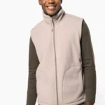 Bodywarmer van microfleece heren