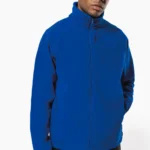 Microfleece met rits en raglanmouwen heren