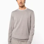 Herenpullover met ronde hals