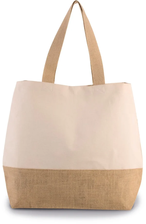 Shopper van jute- & katoencanvas