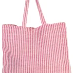 Gestreepte shopper van juco