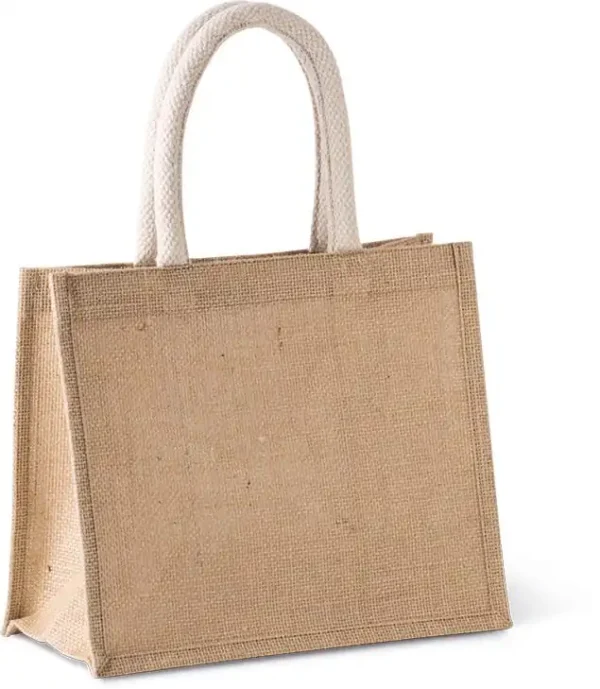 Shopper van jutecanvas - middelgroot model