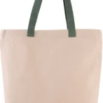 Shopper met plooi en contrasterend hengsel