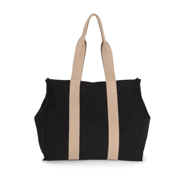 Grote, gerecyclede shopper met plooi