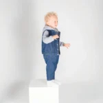 Jeansjasje met capuchon voor kinderen