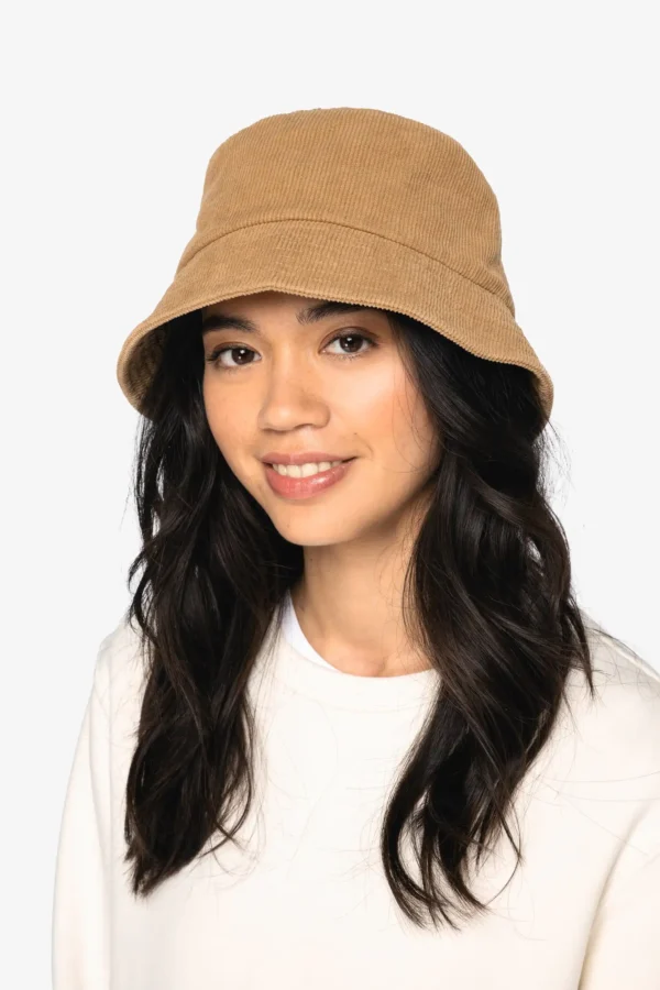 Ecologische uniseks ribfluwelen hoed