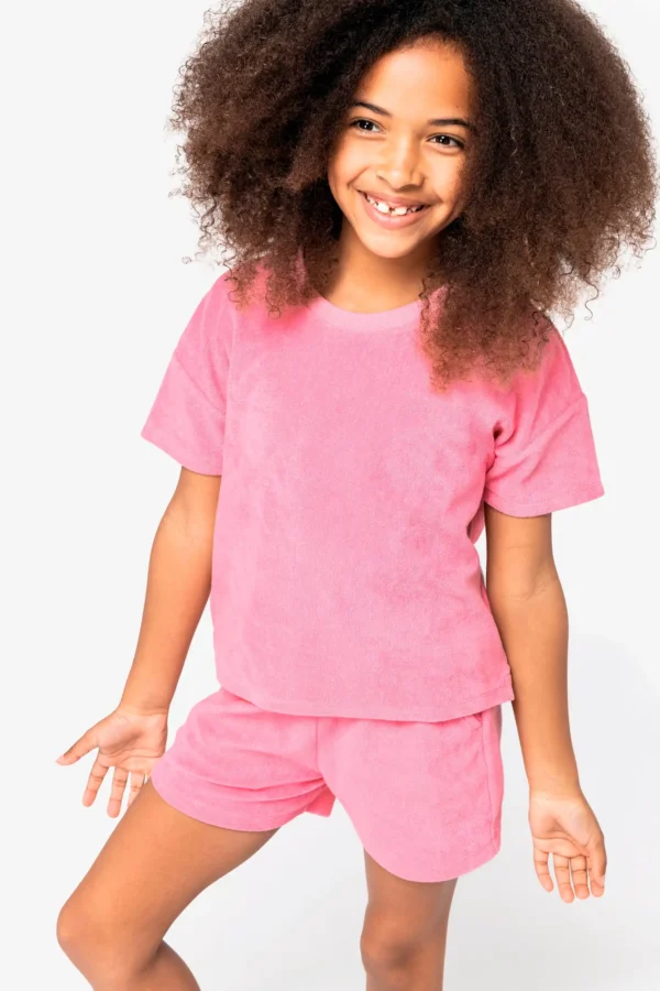 Ecologisch badstof meisjes T-shirt