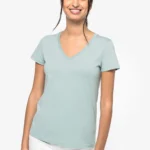 Ecologisch dames T-shirt met V-hals