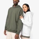 Ecologische uniseks oversized sweater met capuchon