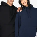 Ecologische uniseks sweater met capuchon en verlaagde schouders French Terry