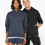 Duurzame uniseks oversized verwassen sweater met capuchon