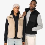 Ecologische uniseks bodywarmer van sherpa