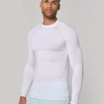 Functioneel heren-T-shirt met lange mouwen en anti-UV-bescherming