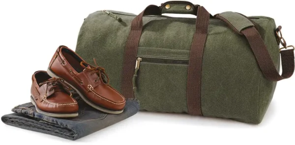 Vintage canvas weekendtas