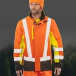 3-laags gerecycled softshell veiligheidsjack