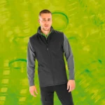 Gerecycleerde heren softshell-bodywarmer