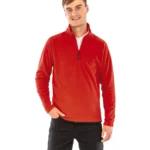 Gerecycled microfleece met ritskraag