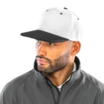 Tweekleurige bronx original snapbackpet met platte klep