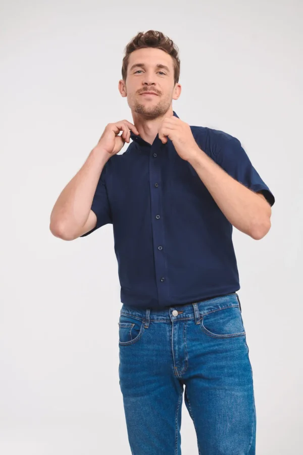 Men's Short Sleeve Easy Care Oxford Shirt