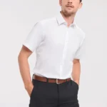 Men's Short Sleeve Herringbone Shirt