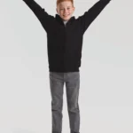 Kids Classic sweatvest met capuchon (62-045-0)