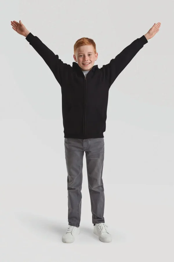 Kids Classic sweatvest met capuchon (62-045-0)