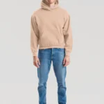 Katoenen sweater met capuchon voor heren