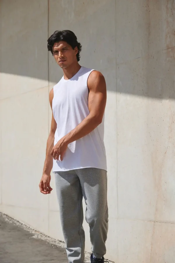 Uitlopende herentanktop