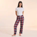 Women's tartan lounge broek