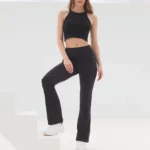 Dames legging met uitlopende pijpen